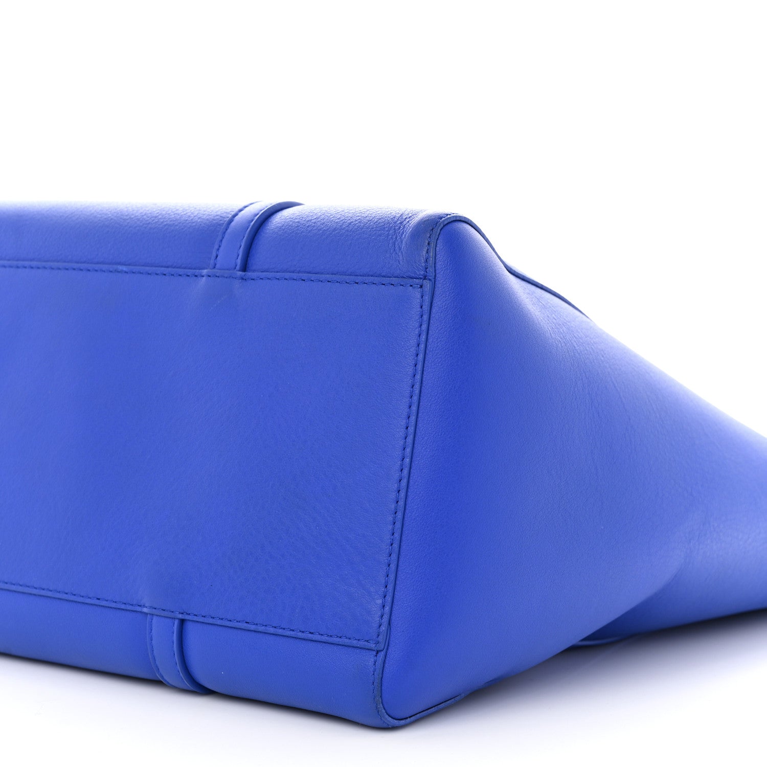 Balenciaga Smooth Calfskin Logo Double Sided Small Everyday Tote Bleu Prim Black 9 of 11