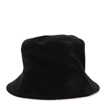 Chanel Canvas CC Bucket Hat Black Black Orange 4 of 8