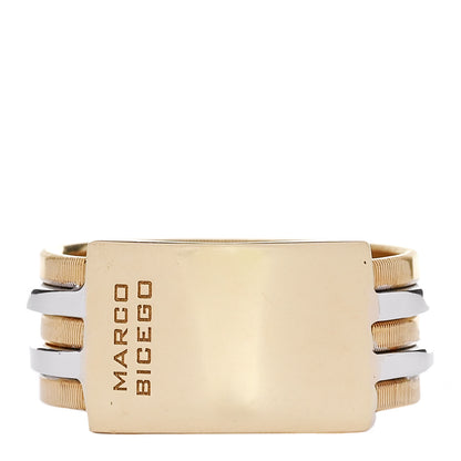 Marco Bicego 18K Yellow White Gold Diamond Goa Ring 54 7 1 of 5