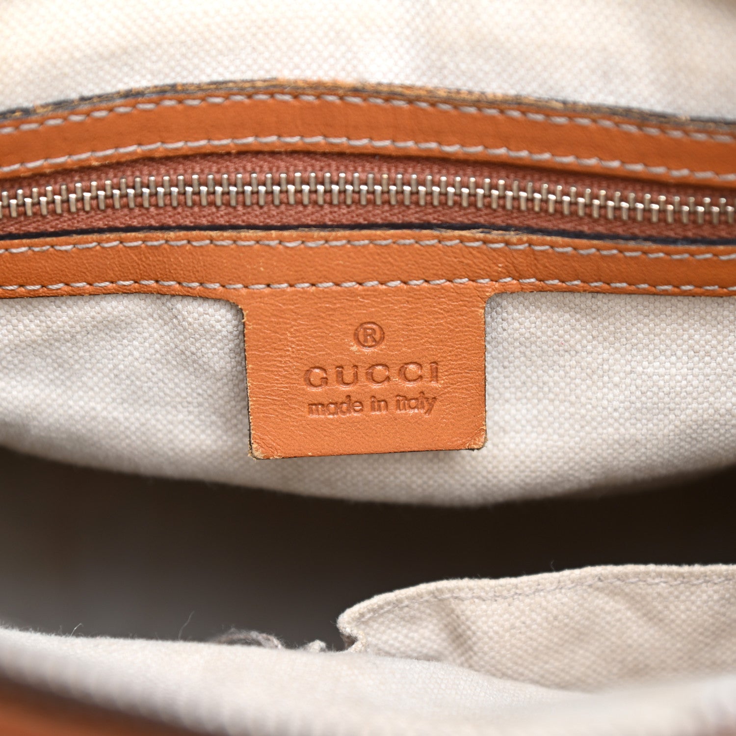 Gucci Monogram Vintage Web Medium Boston Tobacco 6 of 15