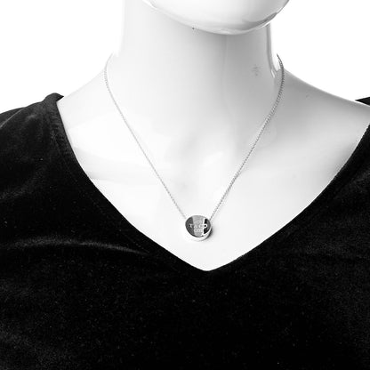 Tiffany Sterling Silver Round 1837 Pendant Necklace 2 of 6