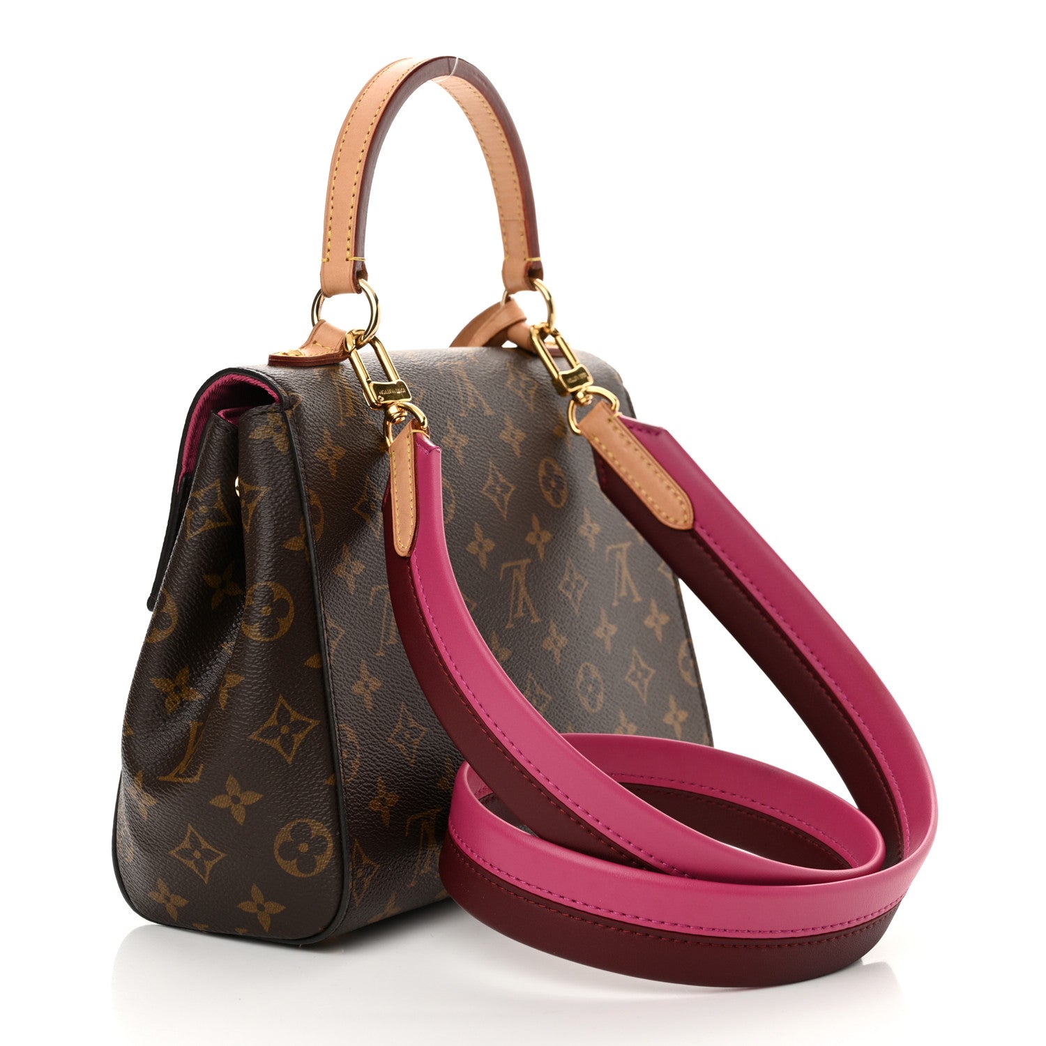 Louis Vuitton Monogram Cluny BB Bordeaux Fuchsia 3 of 13