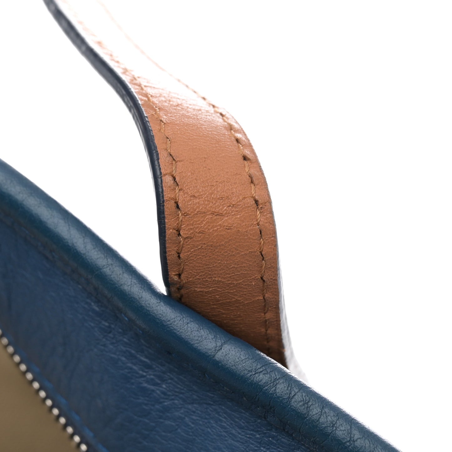 Visetos Medium Top Zip Shopper Tote Blue