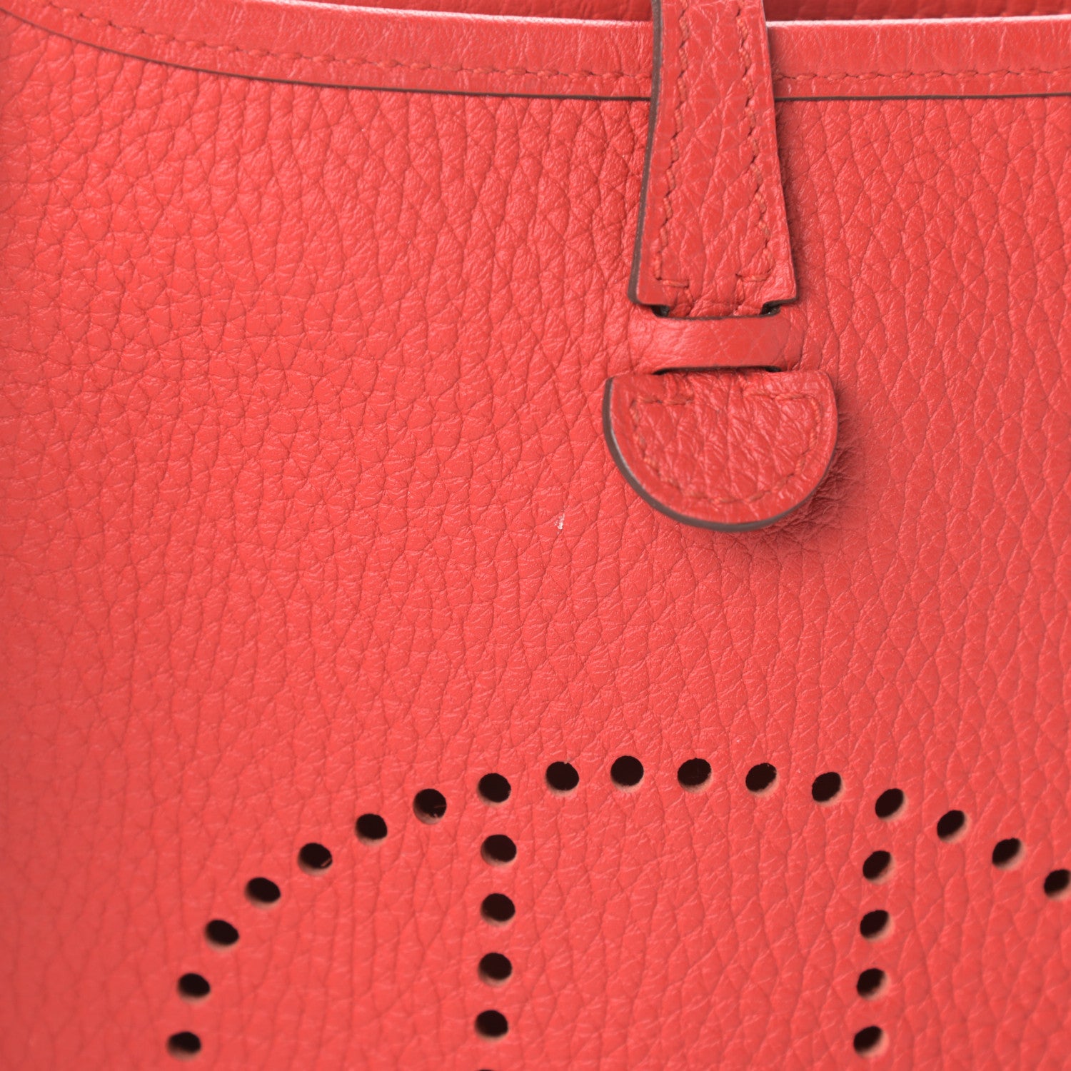 Hermes Taurillon Clemence Evelyne TPM Rouge Tomate 12 of 12