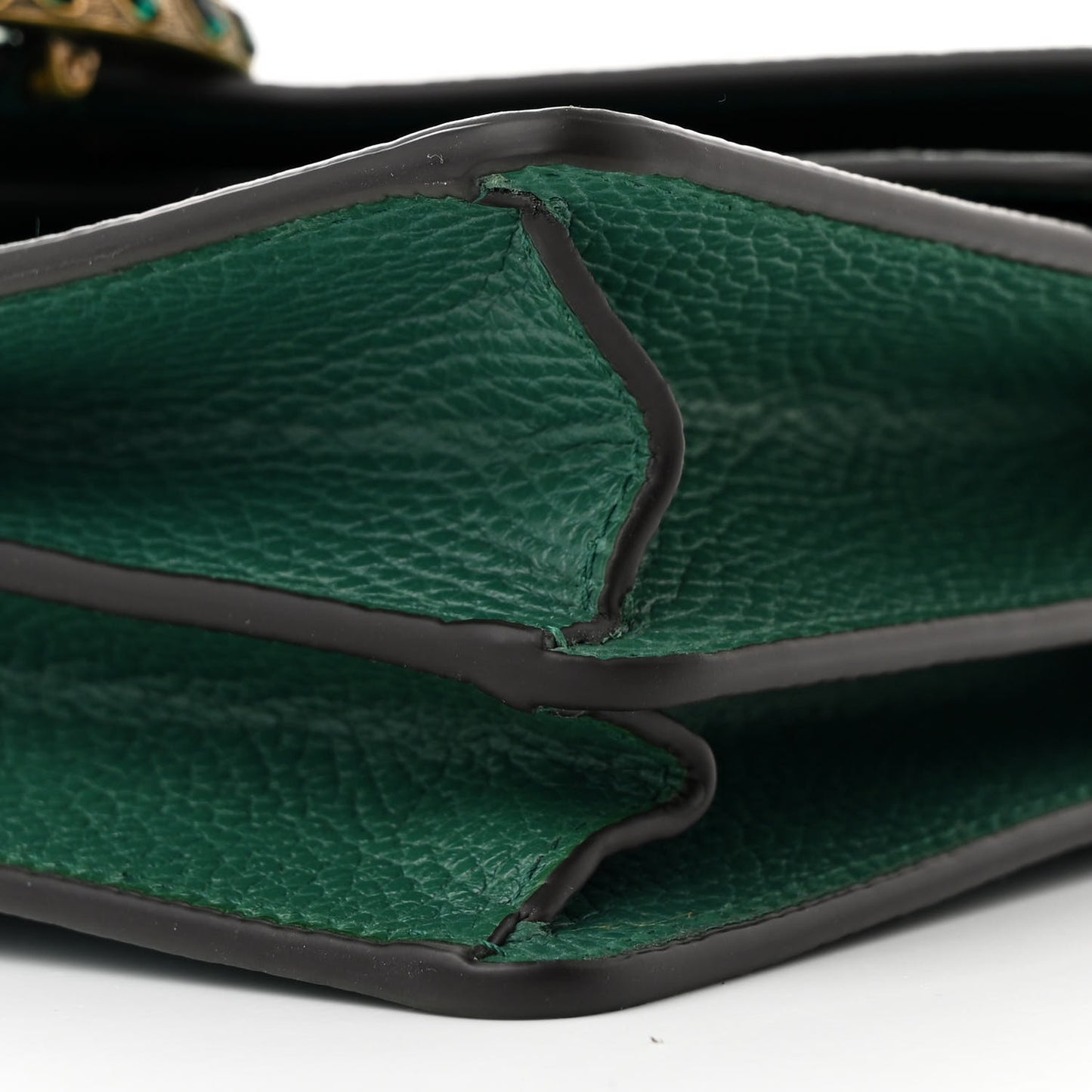 Dollar Calfskin Crystal Small Dionysus Shoulder Bag Emerald