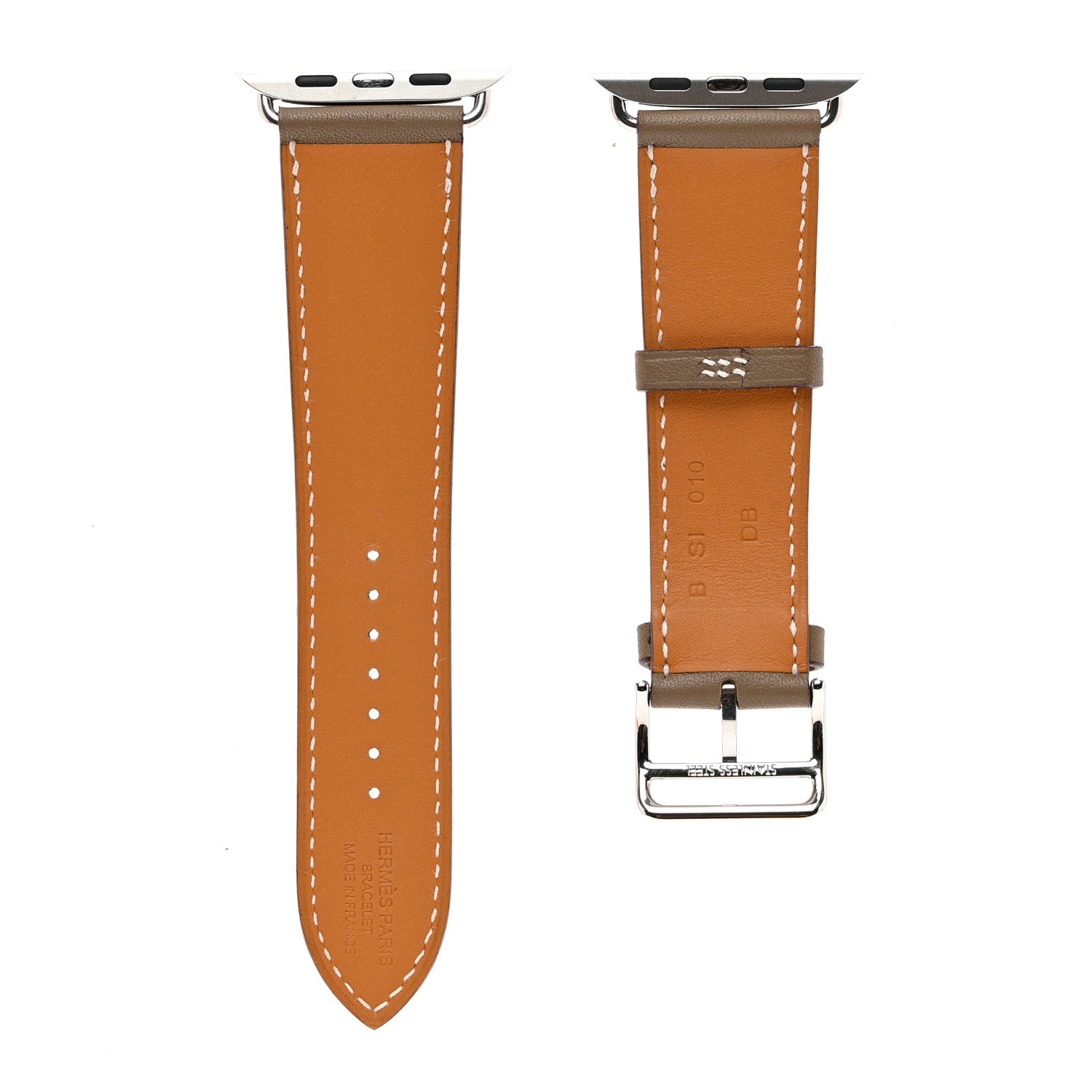 Hermes Swift 45mm Apple Watch Single Tour Band Etoupe 2 of 5