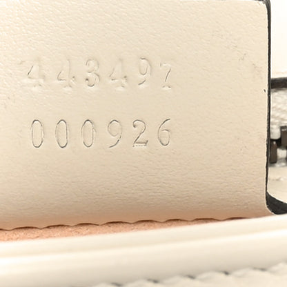 Gucci Calfskin Matelasse Small GG Marmont Shoulder Bag  White 7 of 10