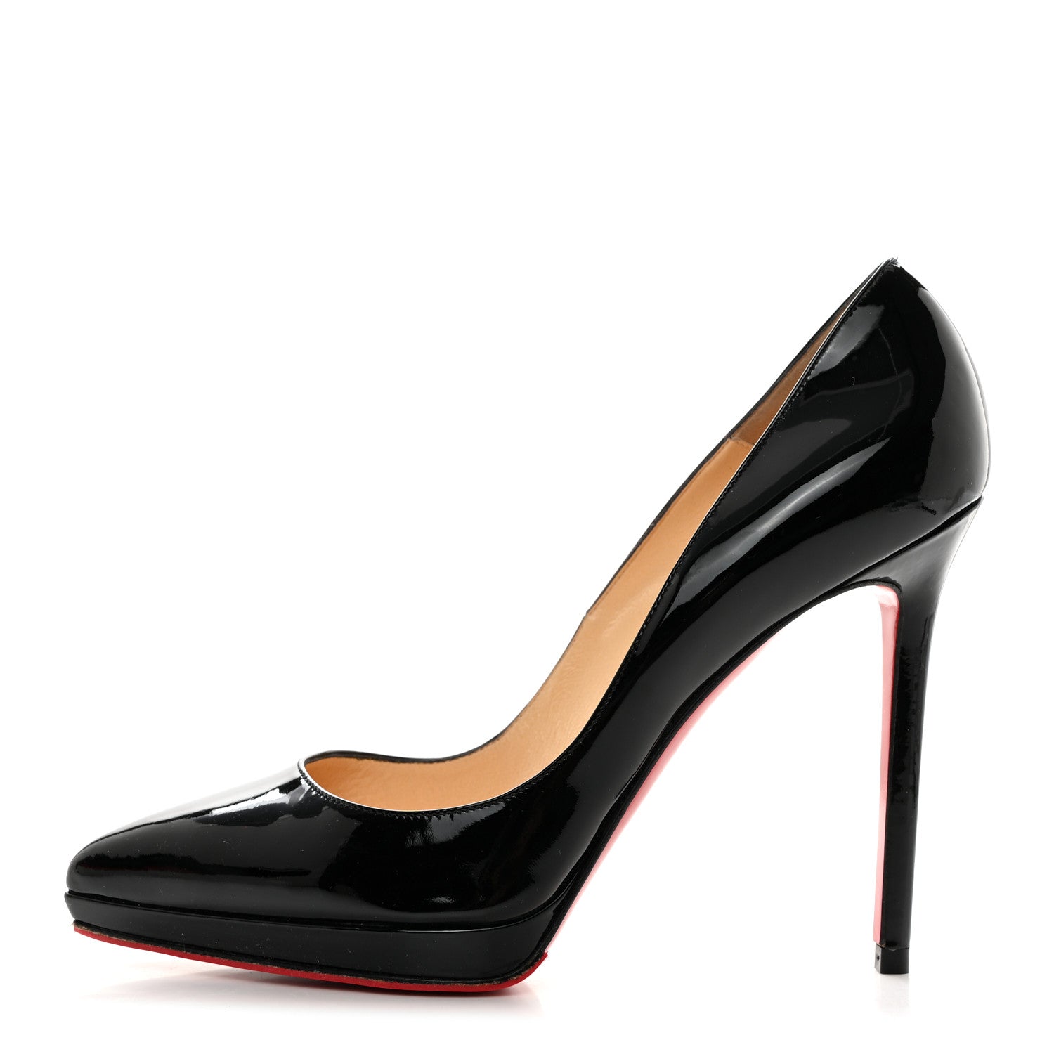 Christian Louboutin Patent Pigalle Plato 120 Pumps 40.5 Black 1 of 8