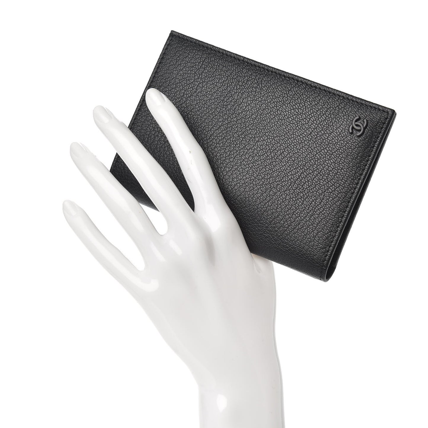 Goatskin Passport Holder Black
