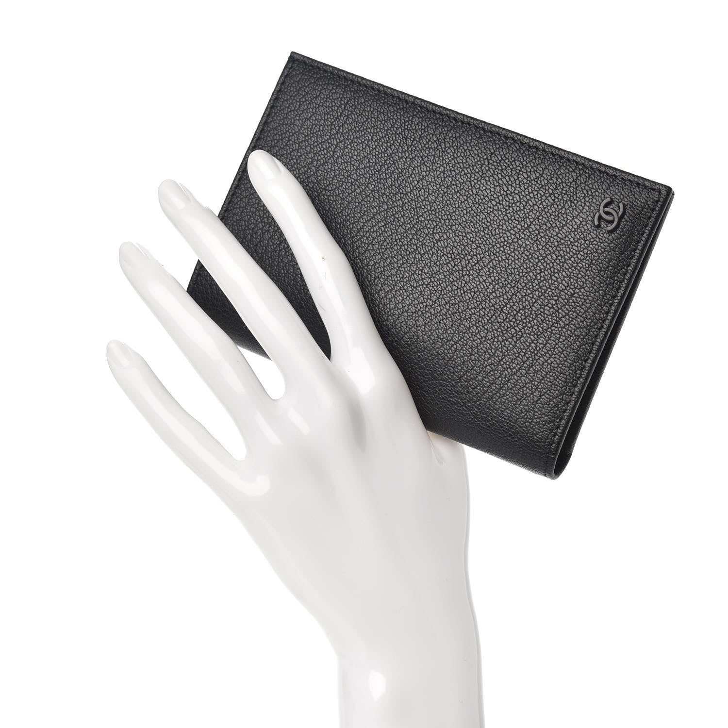 Chanel Goatskin Passport Holder Black 2 of 8