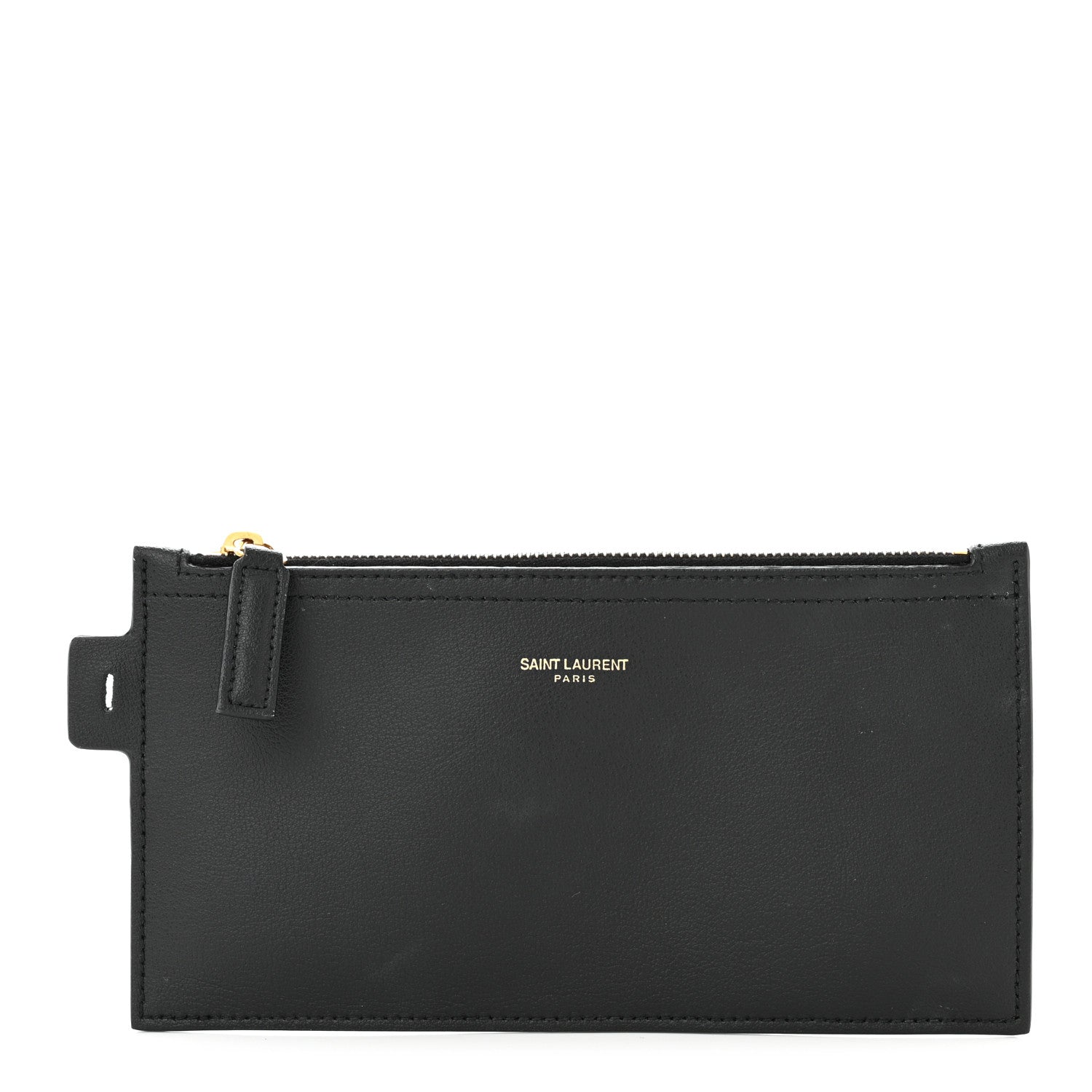Saint Laurent Calfskin North-South Shopping Tote Pouch Black 1 of 7
