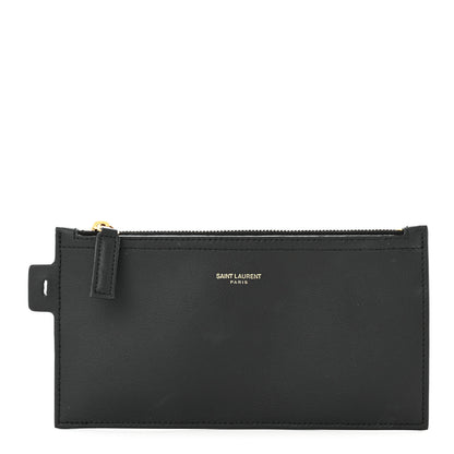 Saint Laurent Calfskin North-South Shopping Tote Pouch Black 1 of 7