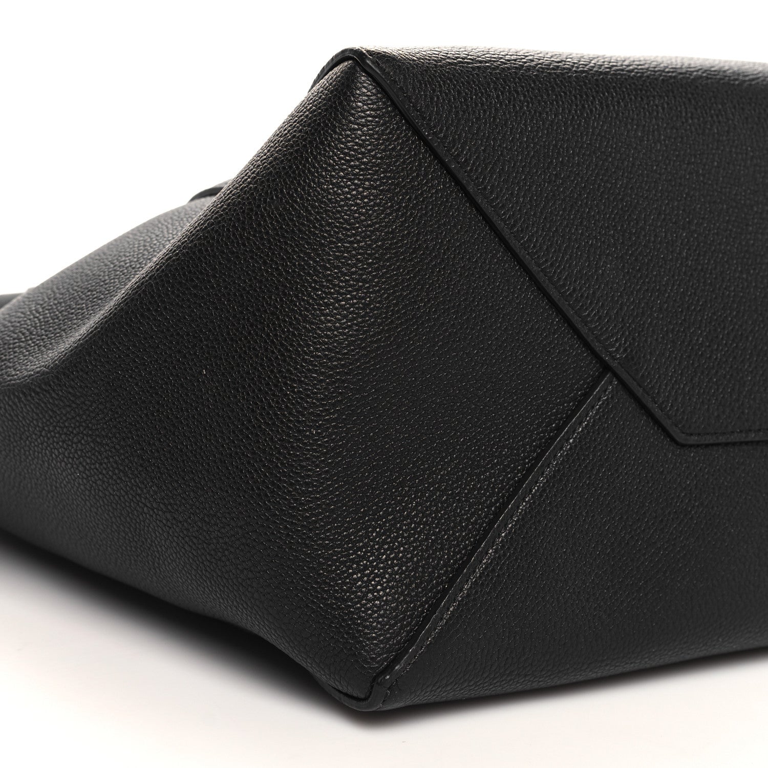 Celine Soft Grained Calfskin Small Belt Cabas Phantom Black 9 of 10