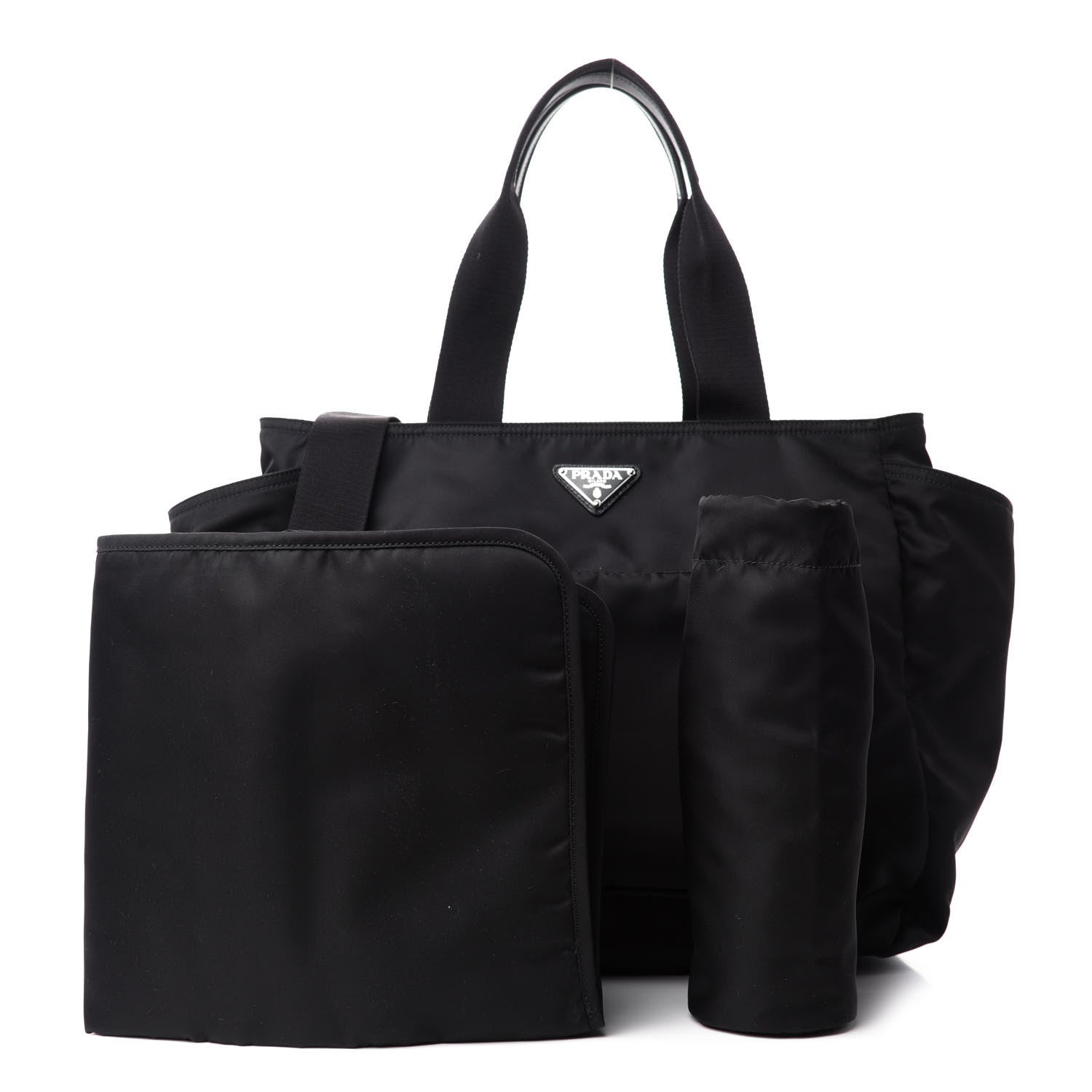 Prada Nylon Vela Baby Bag Black 3 of 12