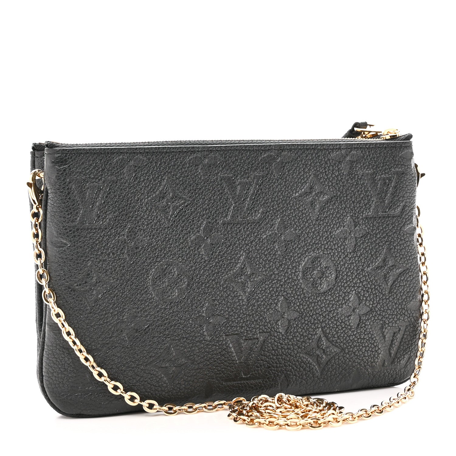 Louis Vuitton Empreinte Double Zip Pochette Black 1913569