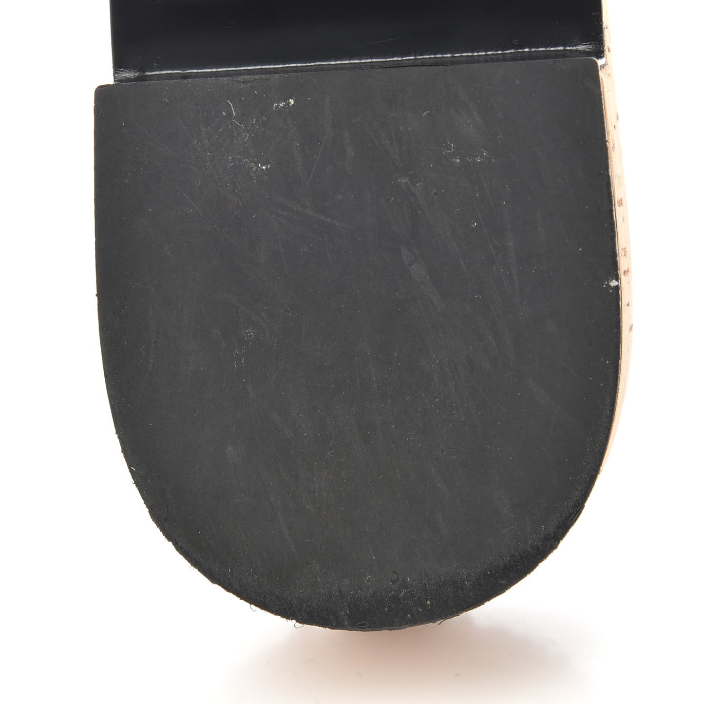 Tweed Lambskin Cork Logo Mules 38 Black