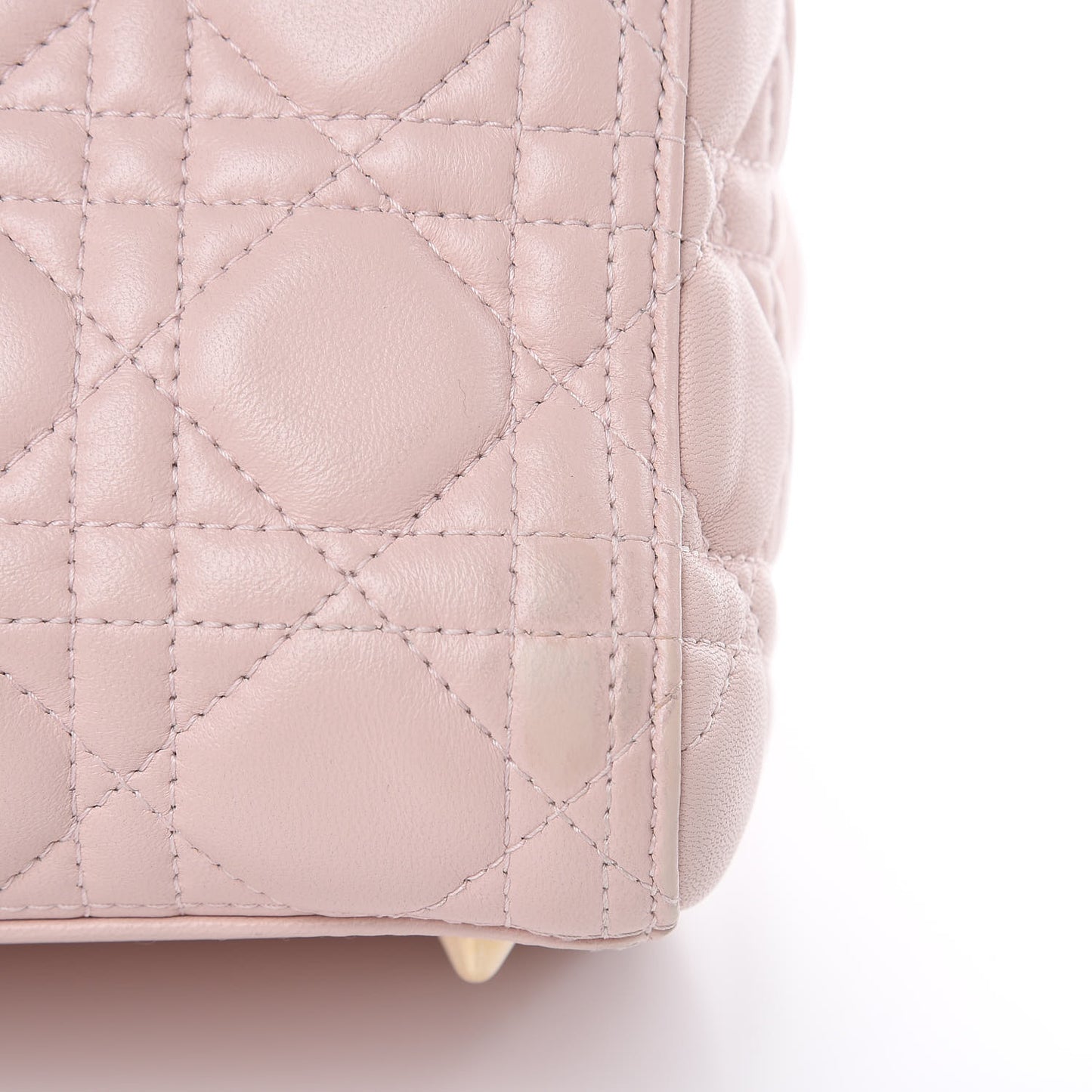 Lambskin Cannage Medium Lady Dior Light Pink