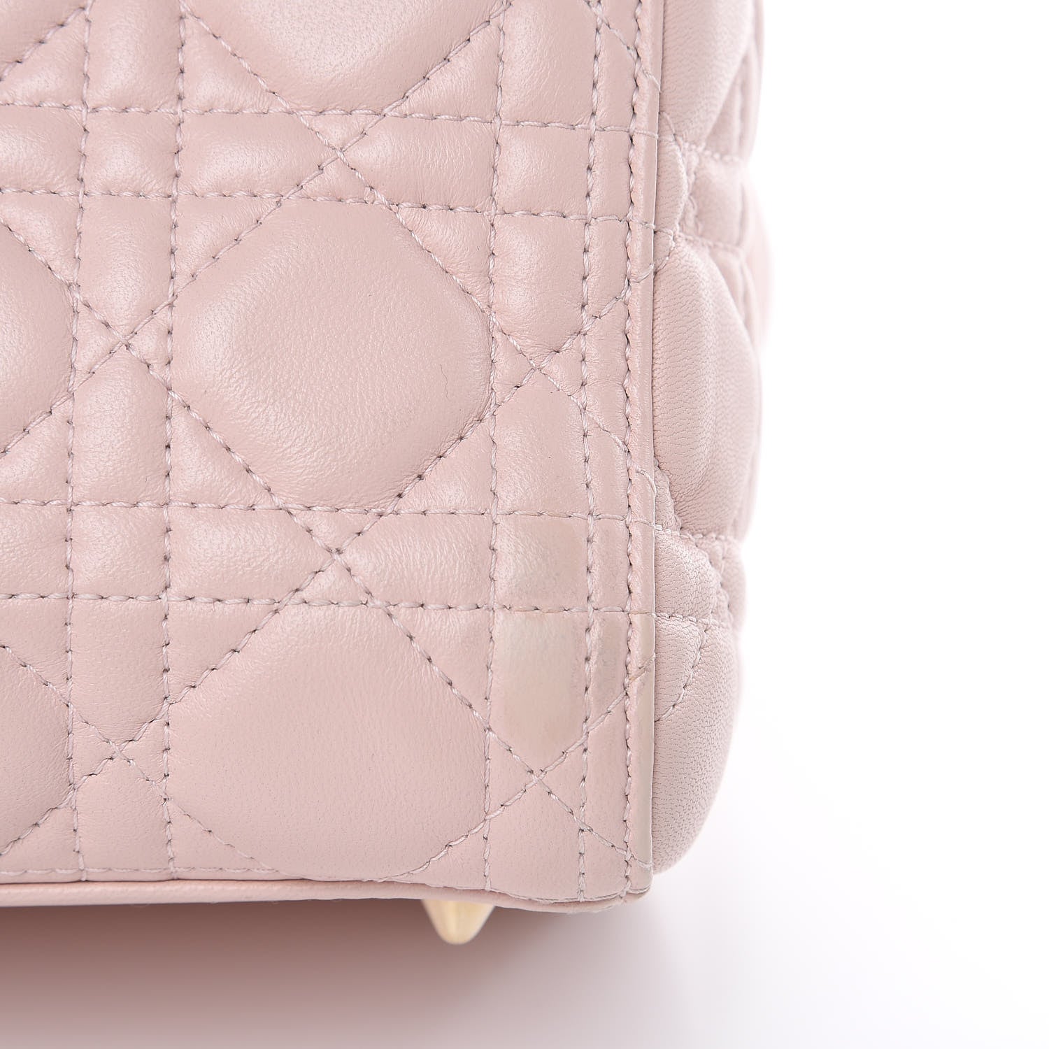 Christian Dior Lambskin Cannage Medium Lady Dior Light Pink 10 of 13