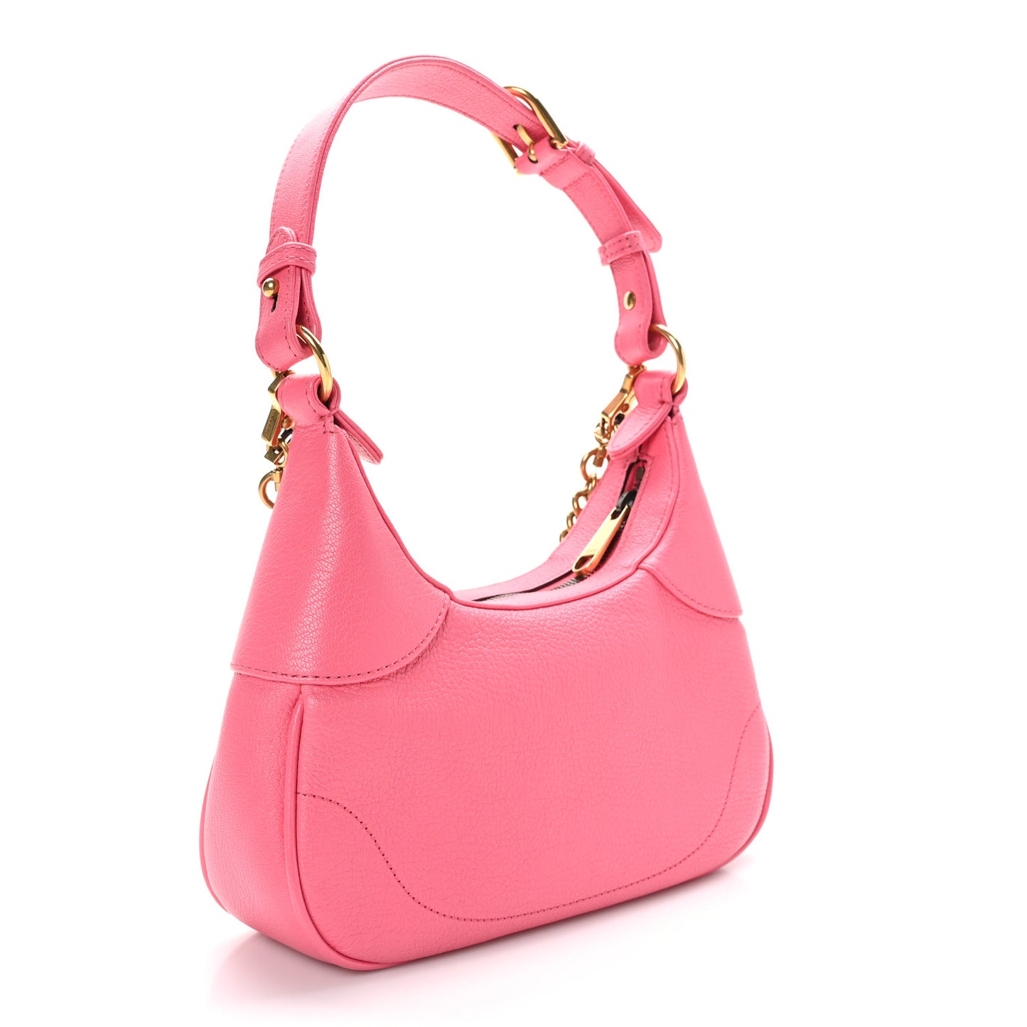 Goatskin Small Aphrodite Shoulder Bag Rhodamine Pink