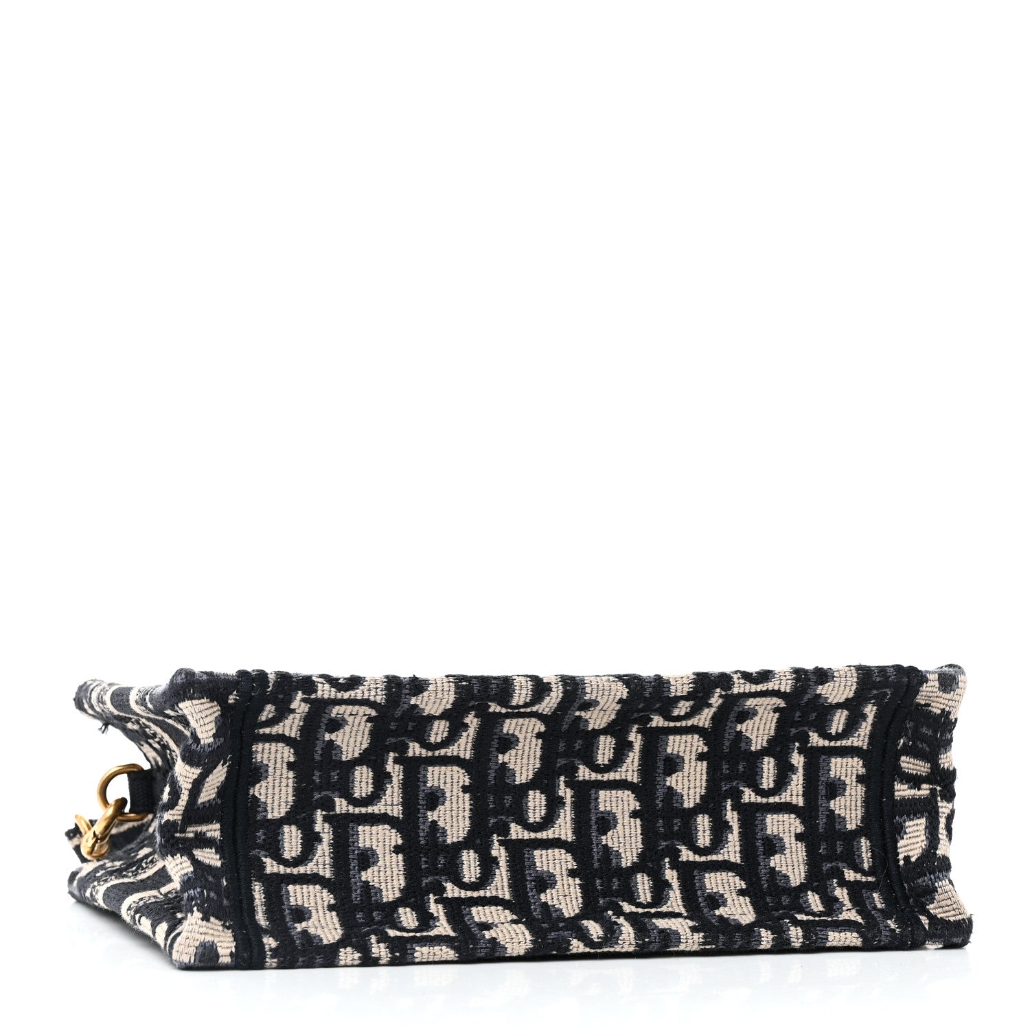Christian Dior Oblique Mini Book Tote With Strap Blue Multicolor 4 of 12