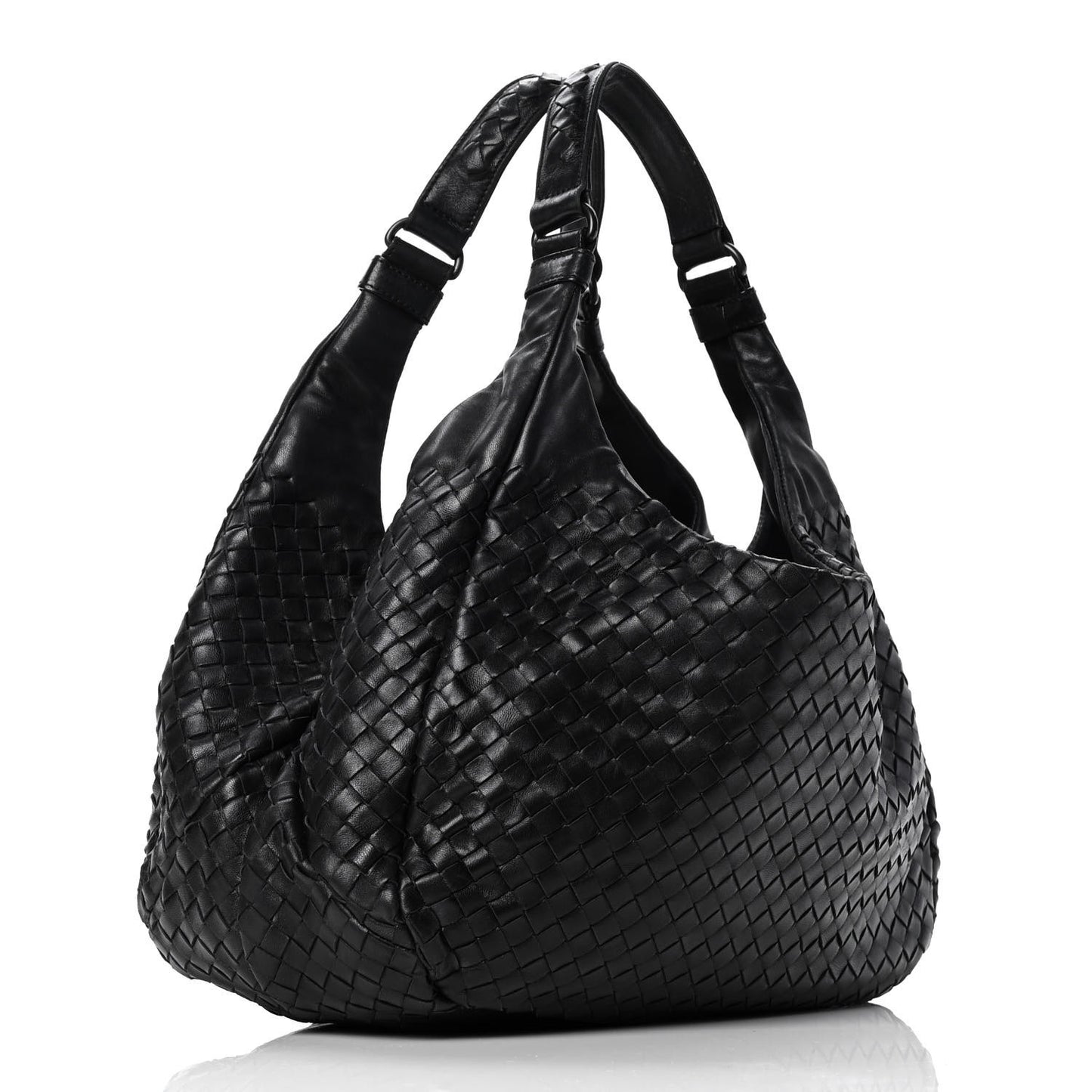 Nappa Intrecciato Medium Campana Black