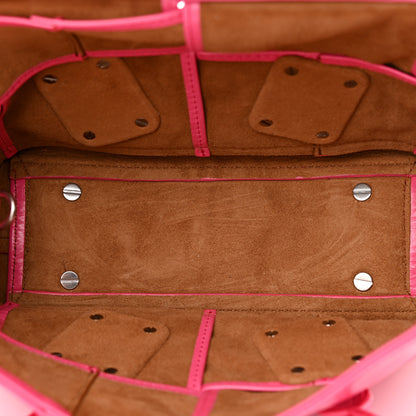 Bottega Veneta Paper Calfskin Maxi Intrecciato Mini Arco Pink 12 of 13