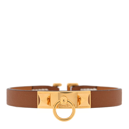 Hermes Mini Rivale Bracelet T2 Gold 1 of 6