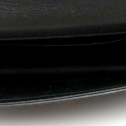 Saint Laurent Calfskin Monogram Large Belle De Jour Clutch Black 5 of 6