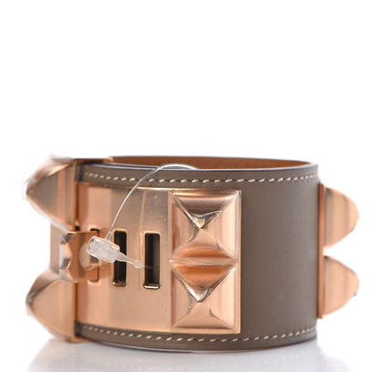 Hermes Swift Collier De Chien CDC Bracelet T2 Etoupe 3 of 7