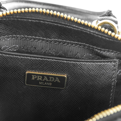 Prada Saffiano Lux Mini Promenade Tote Black 6 of 8