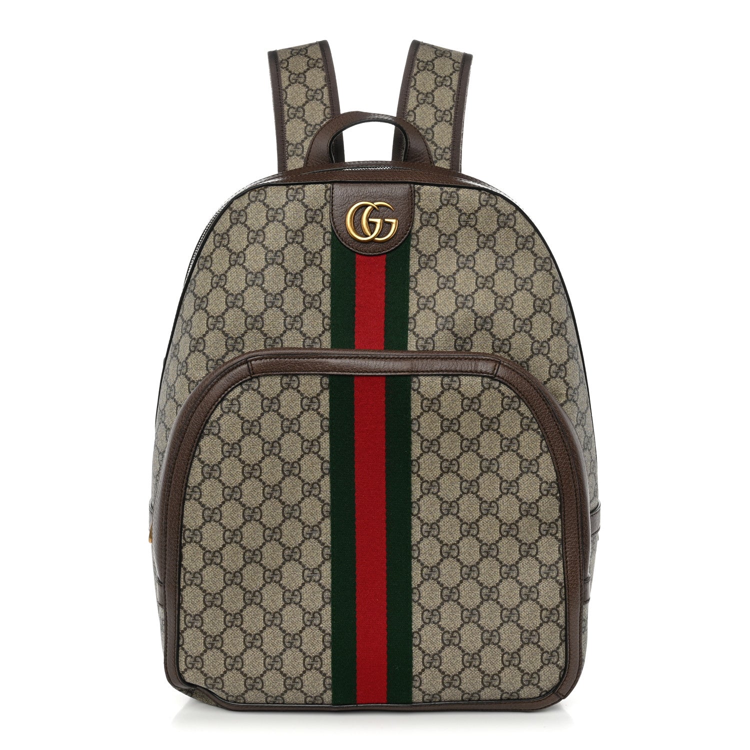 Gucci GG Supreme Monogram Medium Ophidia Day Backpack Brown 1 of 11