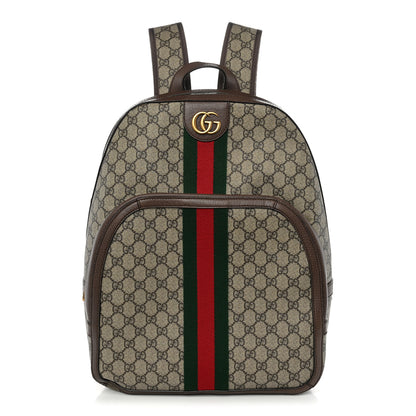 Gucci GG Supreme Monogram Medium Ophidia Day Backpack Brown 1 of 11