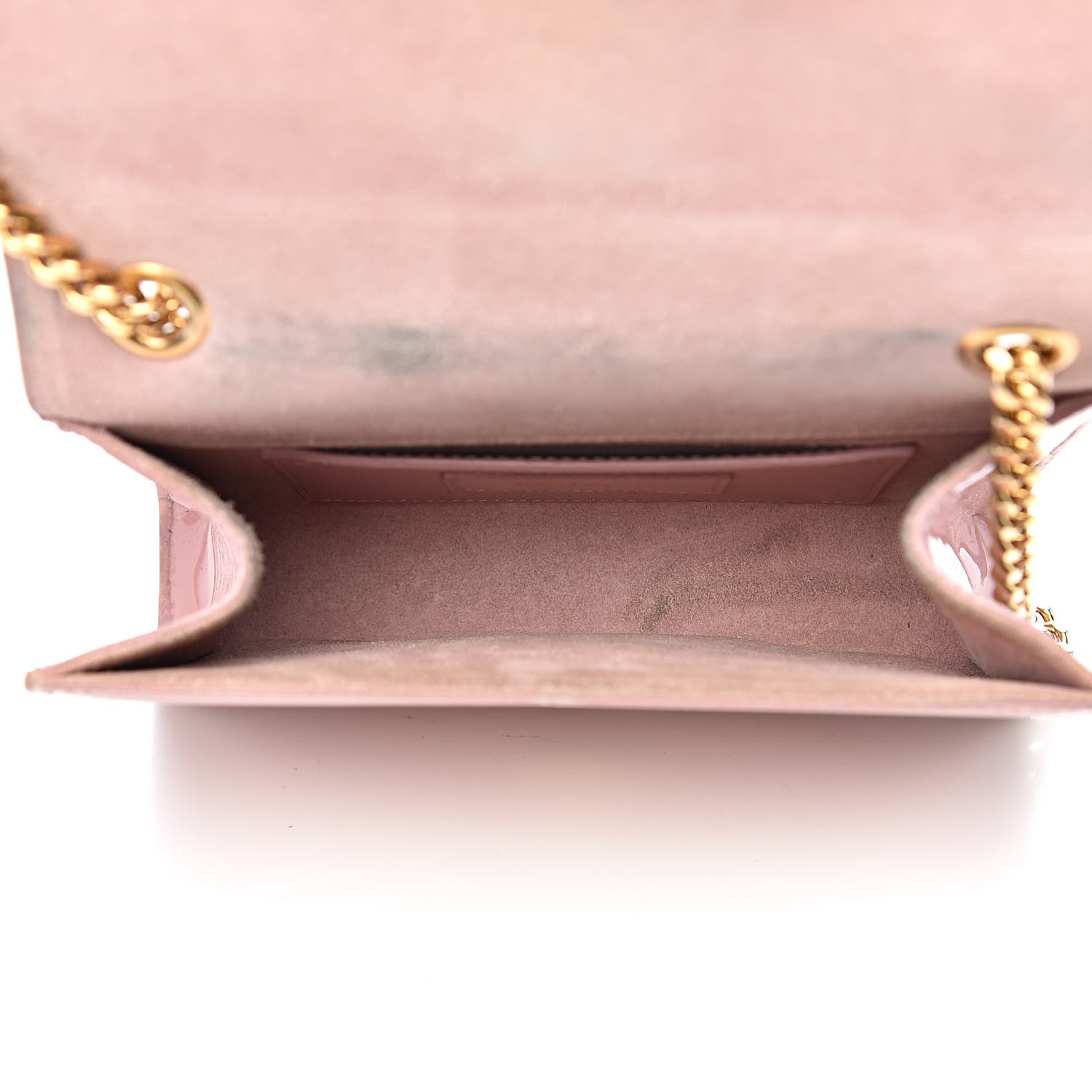 Saint Laurent Patent Small Classic Monogram Kate Satchel Dragee 5 of 18
