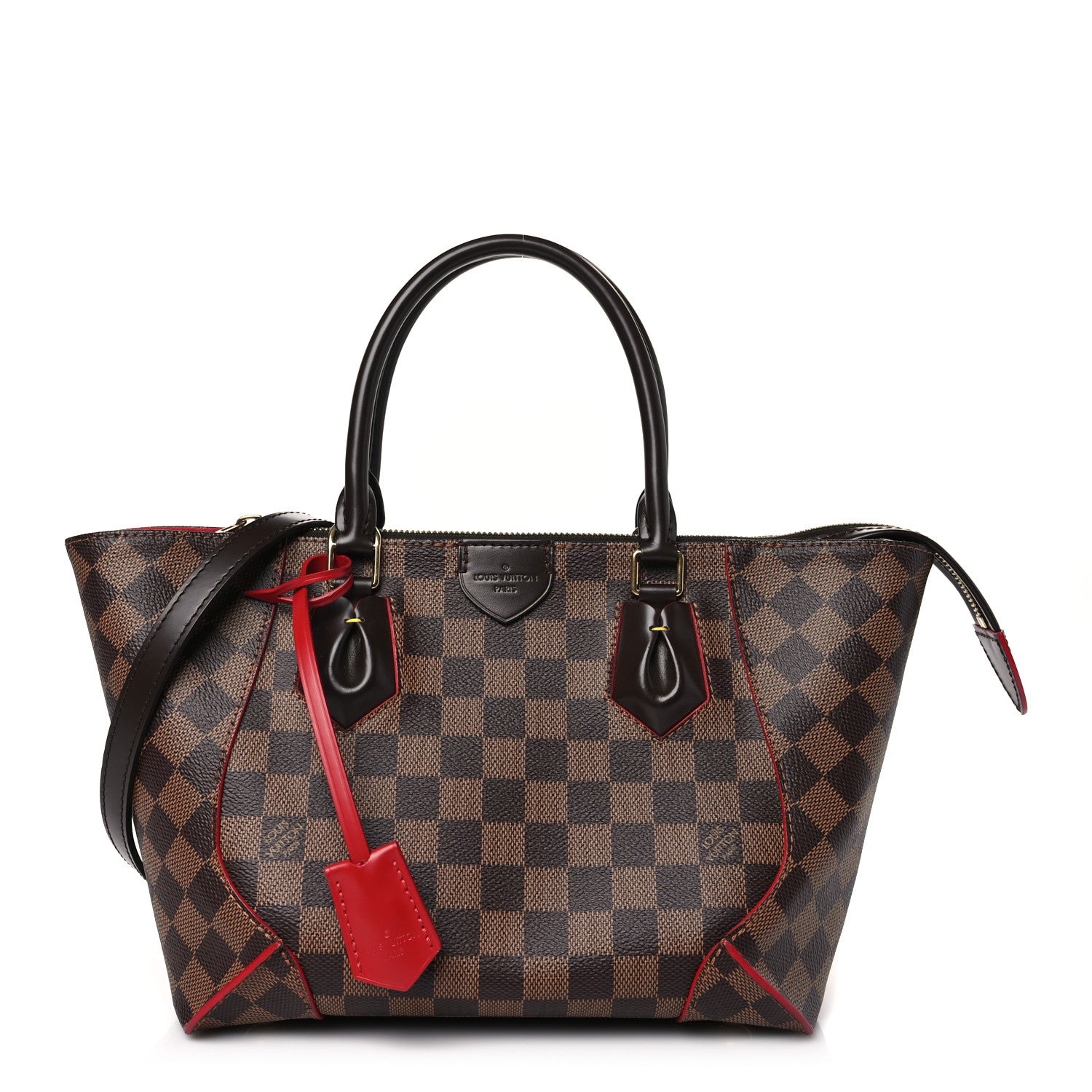 Louis Vuitton Damier Ebene Caissa Tote PM Cherry 1 of 8