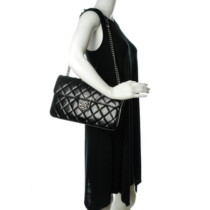 Chanel Calfskin Quilted Large Perfect Edge Flap Black 2 of 8