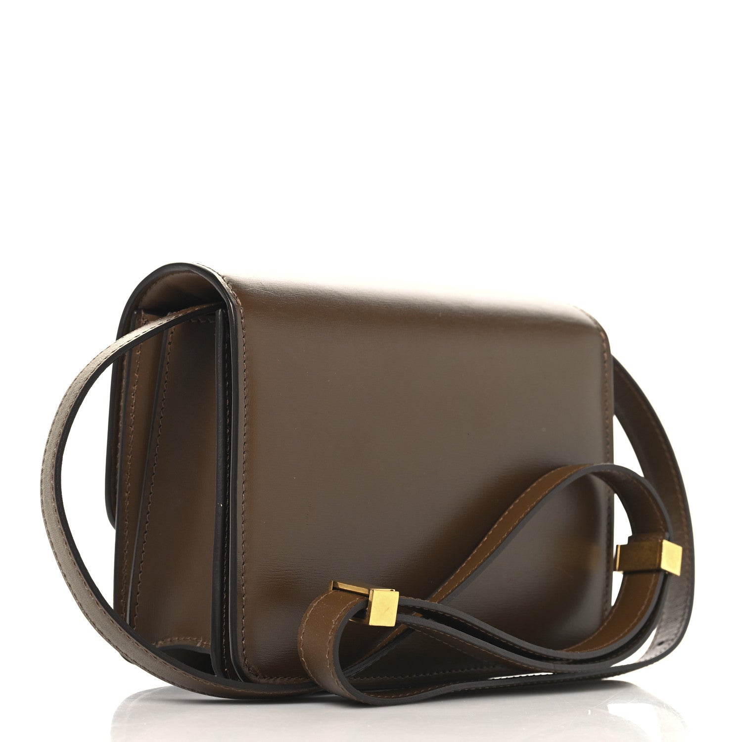 Celine Box Calfskin Small Classic Box Flap Bag Camel 2 of 12