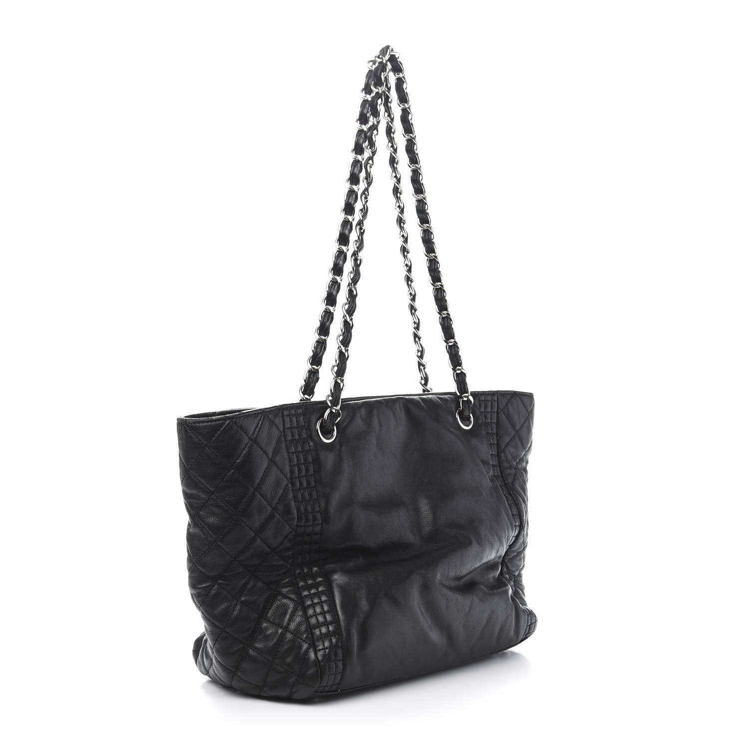 Chanel Calfskin Coco Bengal Tote Black 3 of 13