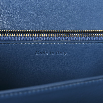 Celine Goatskin Medium Classic Box Flap Bag Deepsea 7 of 11