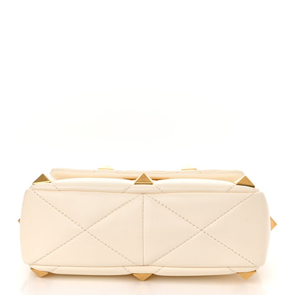 Valentino Garavani Nappa Medium Roman Stud Shoulder Bag Ivory 10 of 10