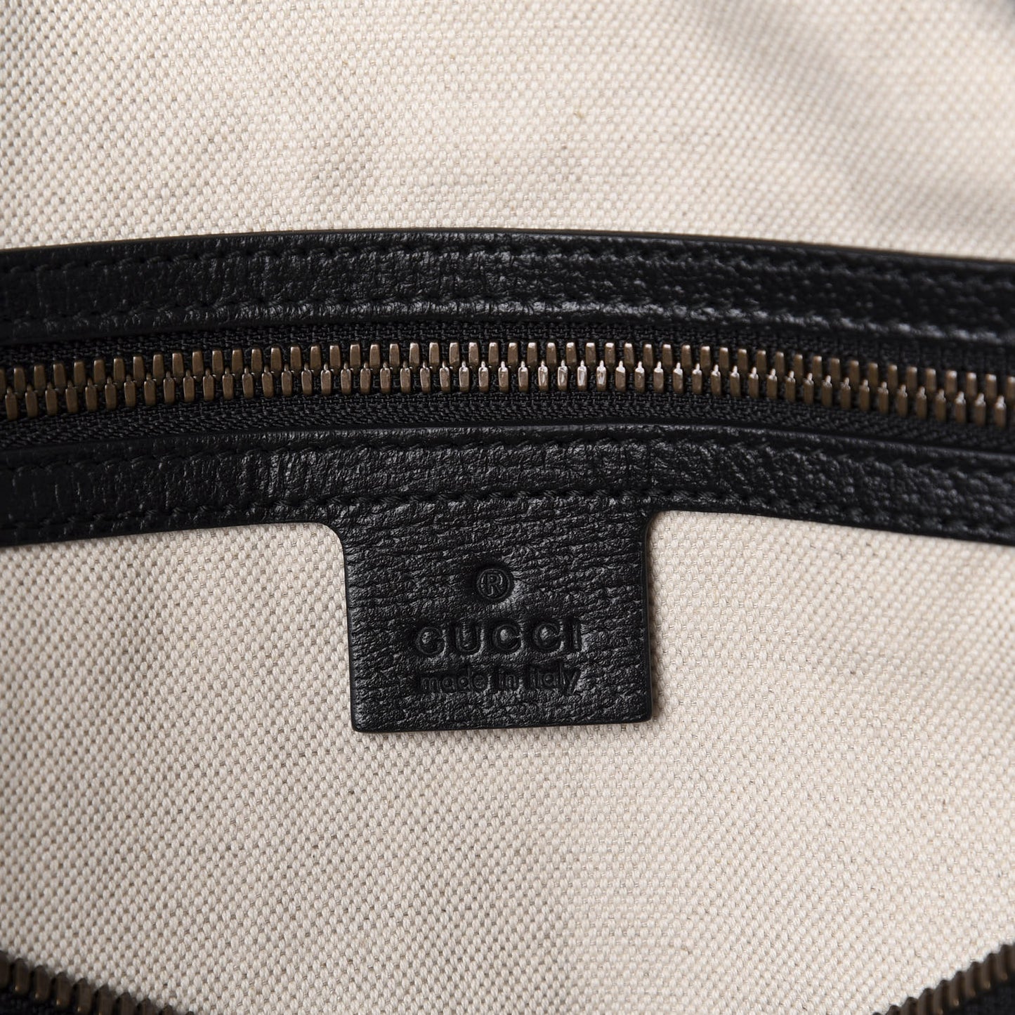 Velvet GG Monogram Textured Calfskin Web Medium Duffle Bag Blue Beige Black