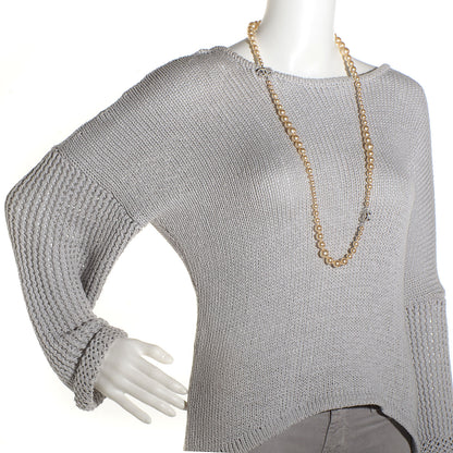 Chanel Graduated Pearl CC Long Necklace Silver 2 of 7