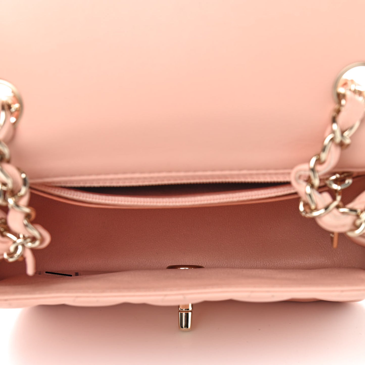 Lambskin Quilted Mini Square Flap Pink