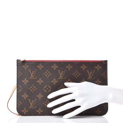 Louis Vuitton Monogram Neverfull MM GM Pochette Cherry 2 of 8