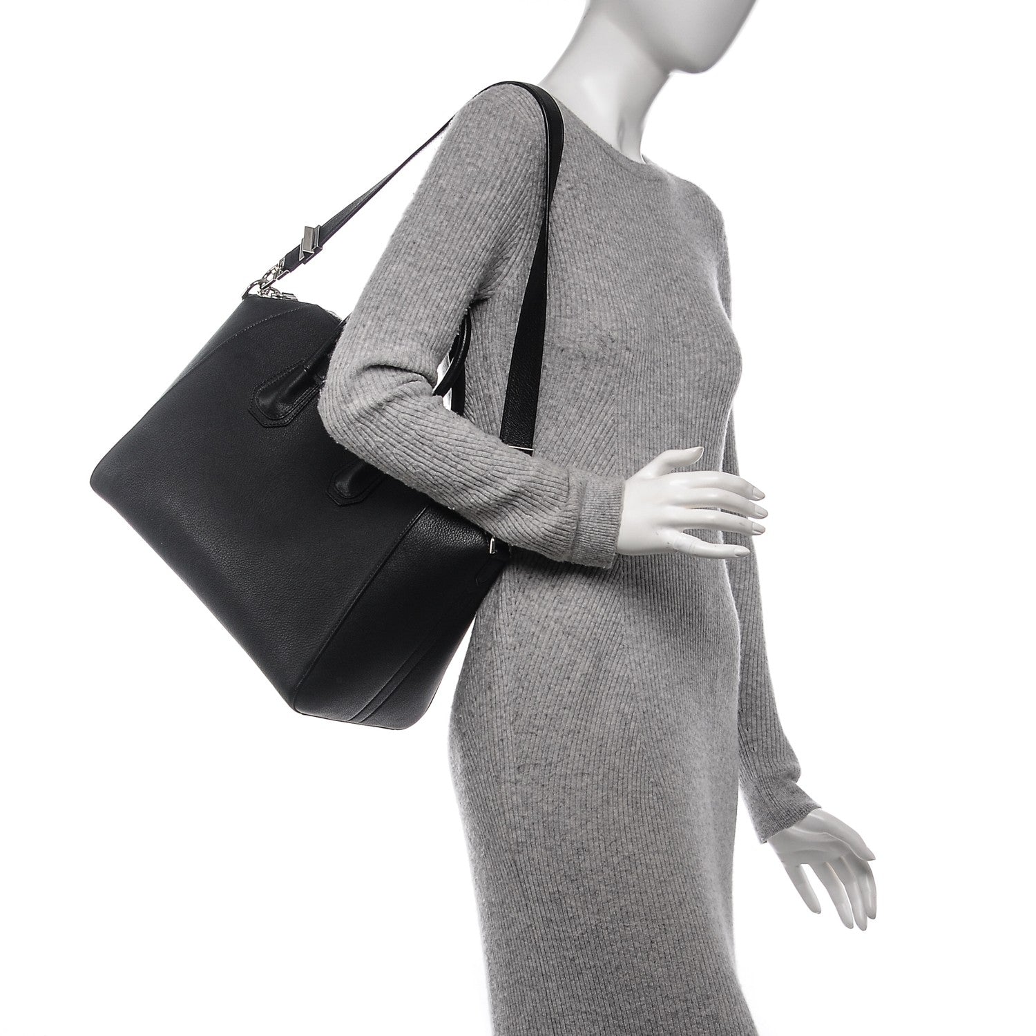 Givenchy Sugar Goatskin Medium Antigona Black 2 of 9