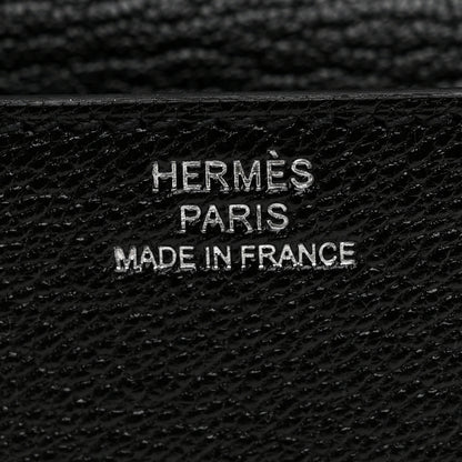 Hermes Chevre Mysore Roulis Slim Wallet Black 7 of 8