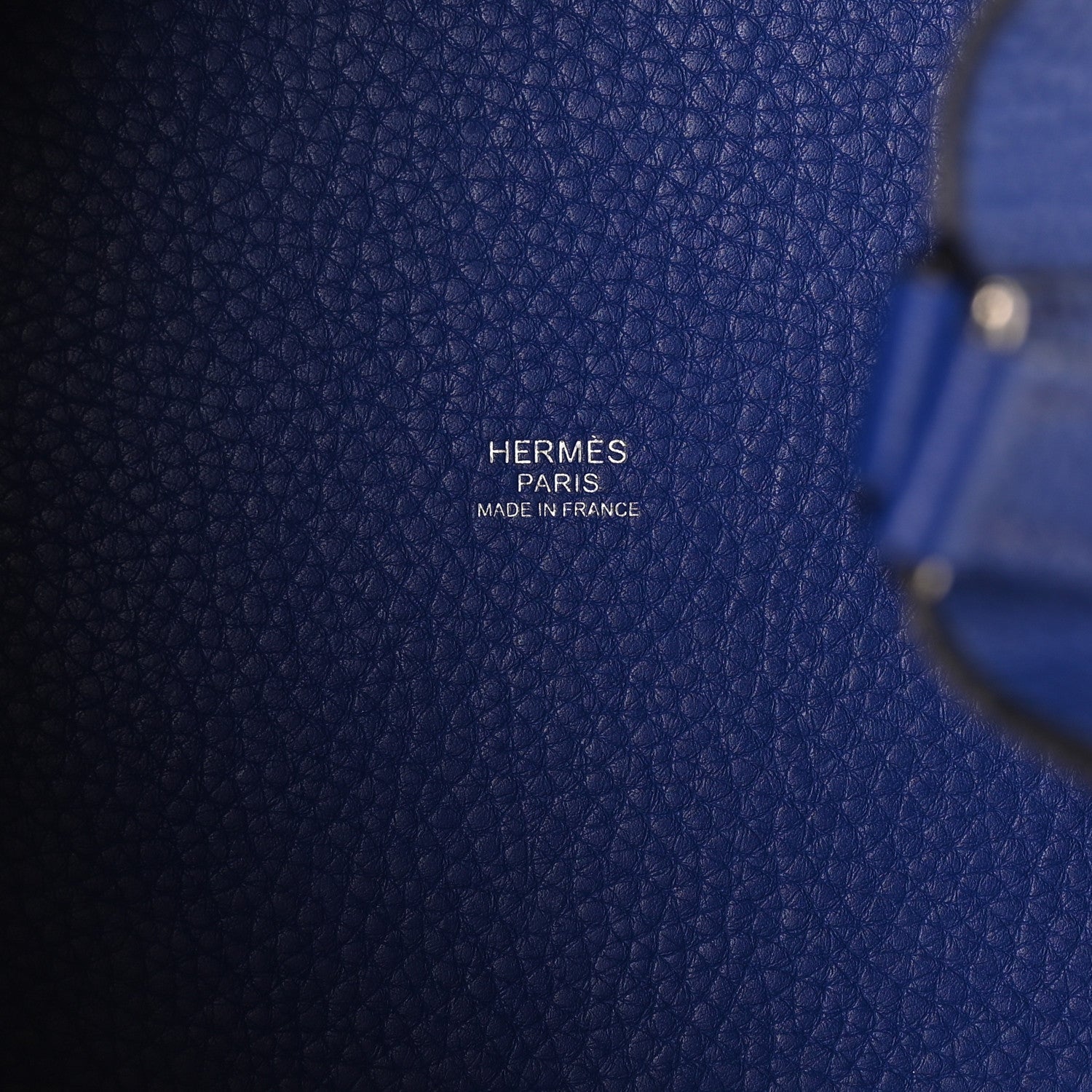 Hermes Taurillon Clemence Picotin Lock 22 MM Bleu Electrique 6 of 12