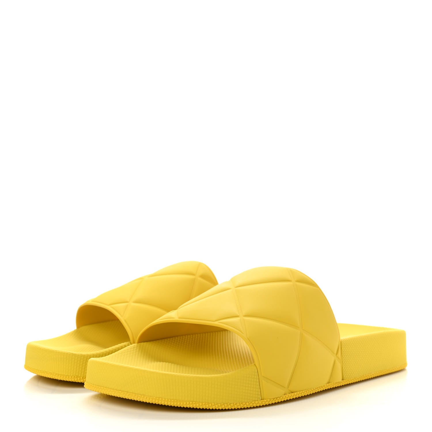 Bottega Veneta Rubber The Slider Sandals 38 Buttercup 3 of 7