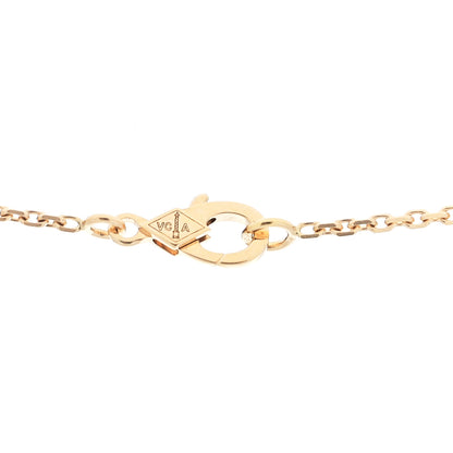 Van Cleef & Arpels 18K Yellow Gold Guilloche Vintage Alhambra Pendant Necklace 6 of 8