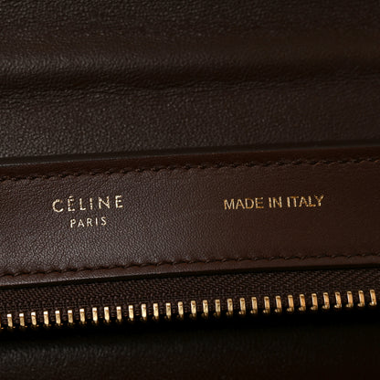 Celine Smooth Calfskin Nubuck Small Tri-Color Trapeze Light Ruby 6 of 9