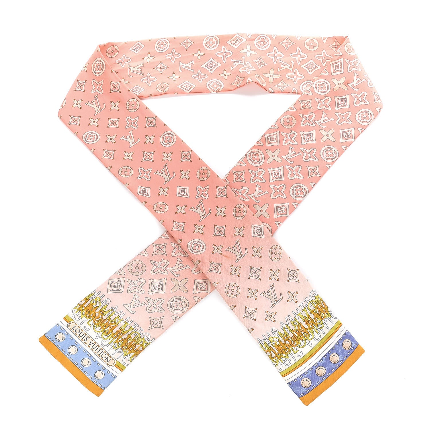 Louis Vuitton Silk Monogram Map Bandeau 1 of 4